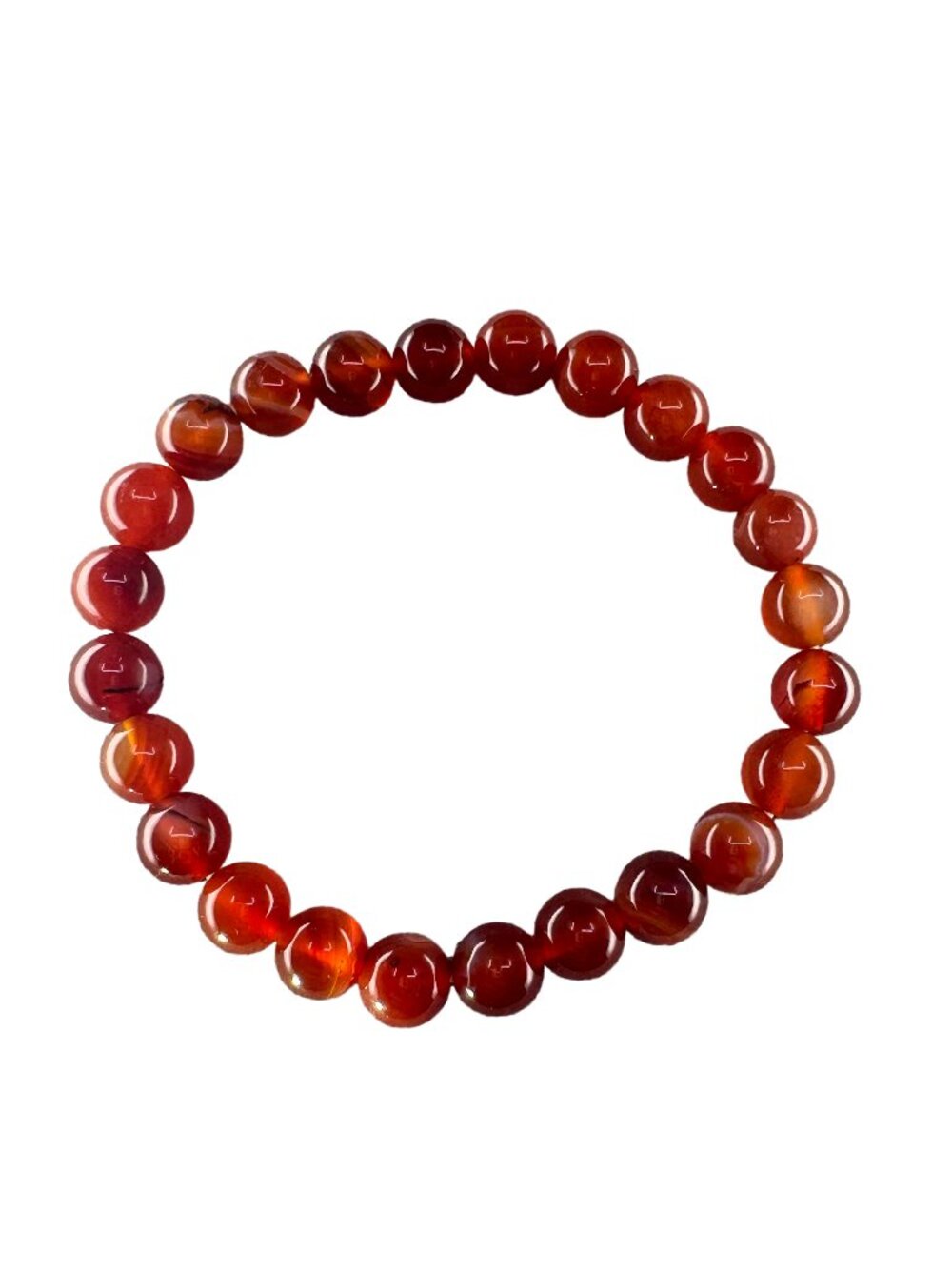 8mm Natural Red Agate Bracelet Protection Courage Root Chakra Energy Gift